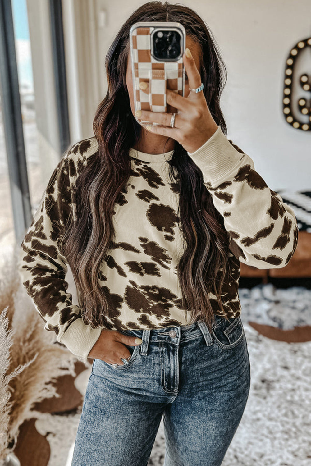 Animal Print Sweatshirt