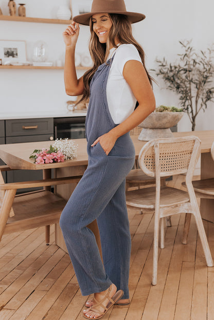 Distressed Trim Jumpsuit