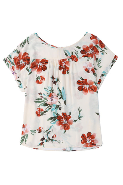 Camiseta con flores