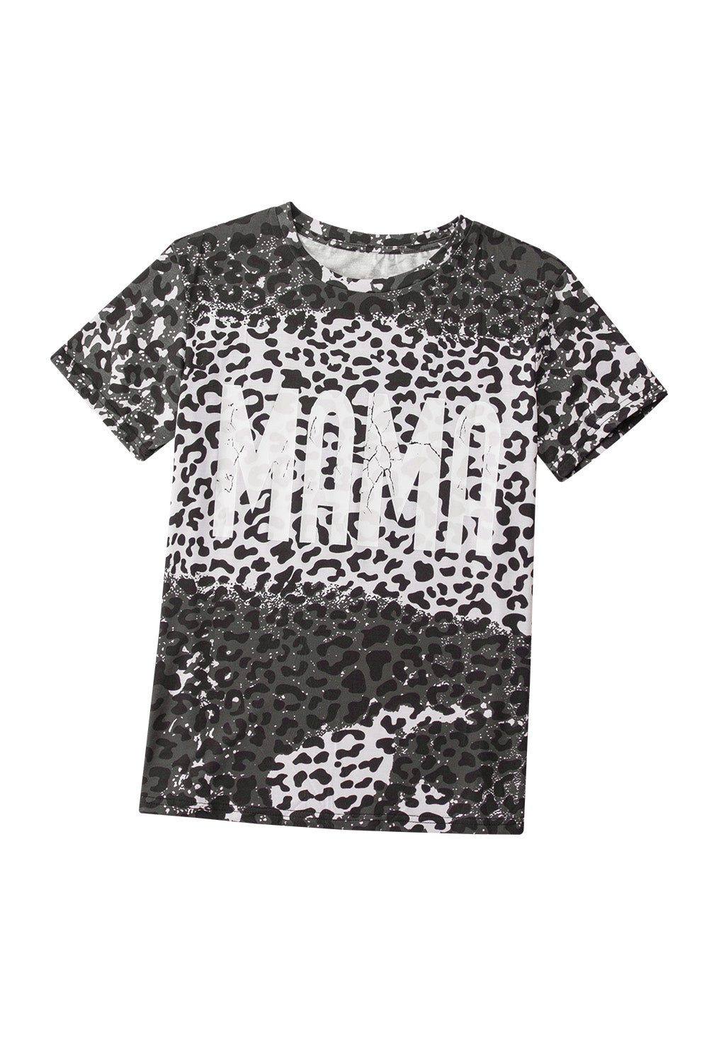 Rock the "MAMA" look in this chic graphic tee! Featuring a round neck, sassy short sleeves, and a wild leopard print that'll get you noticed. Wear with jeans, leggings, pants, or shorts for a feisty 'fit. Crafted with 95% Polyester and 5% Elastane, this stylish staple comes in all the right colors - that's right, just black! Get your paws on it from Moodz Boutique!