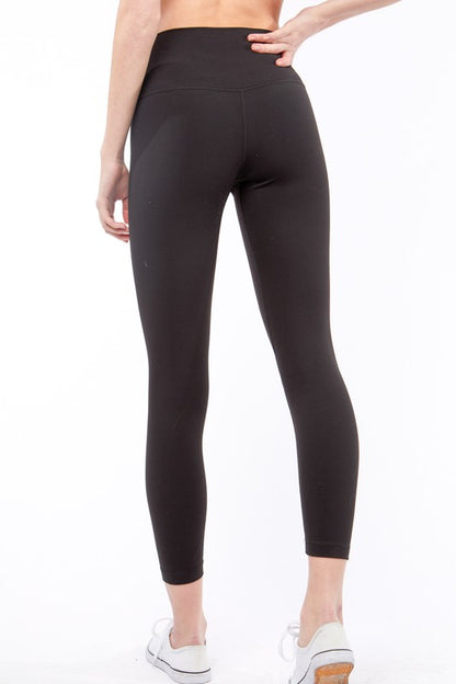 Leggings largos de punto liso