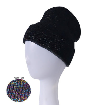 GORRO ACANALADO CON BRILLO