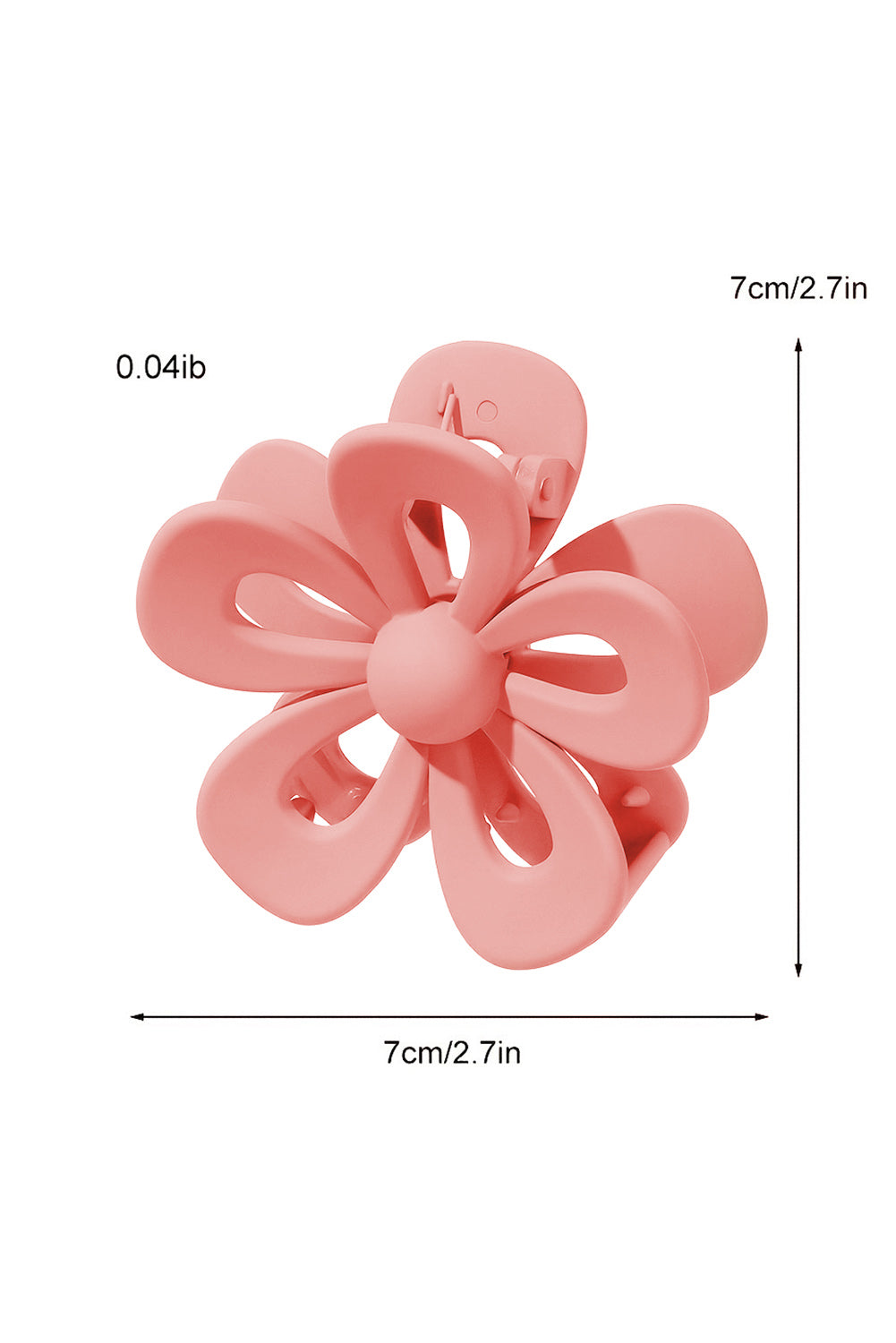 Pinza con forma de flor ahuecada y forma de camello