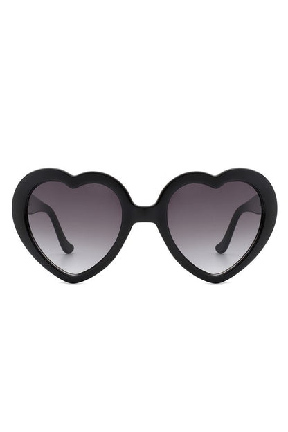 Gafas de sol de moda con forma de corazón y diseño divertido y moderno