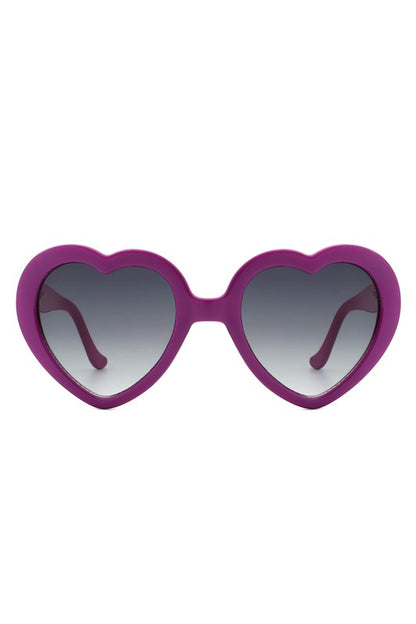 Gafas de sol de moda con forma de corazón y diseño divertido y moderno