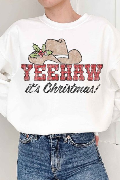 SUDADERA CON GRÁFICOS NAVIDEÑOS DE YEEHAW COUNTRY