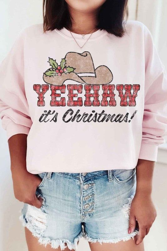 SUDADERA CON GRÁFICOS NAVIDEÑOS DE YEEHAW COUNTRY