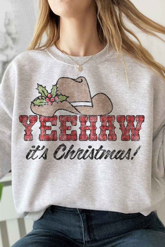 SUDADERA CON GRÁFICOS NAVIDEÑOS DE YEEHAW COUNTRY