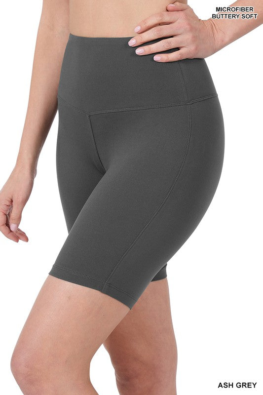 Pantalones cortos de ciclista con cinturilla ancha cepillada