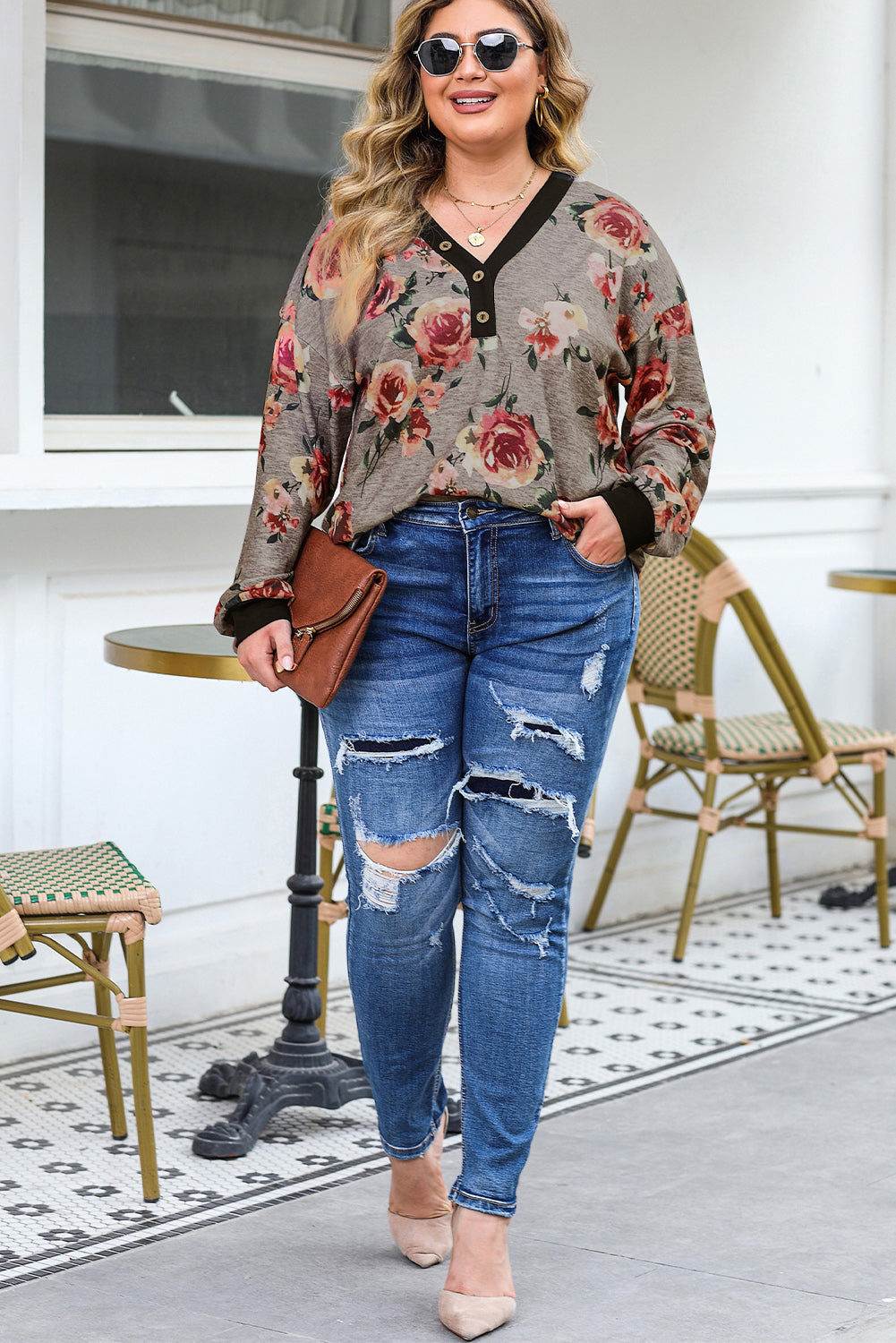 Long Sleeve FloralTop