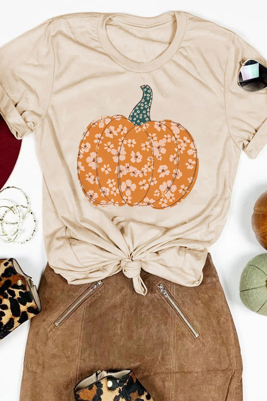 Sweet Floral Pumpkin Graphic