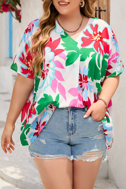 Blusa con estampado floral 