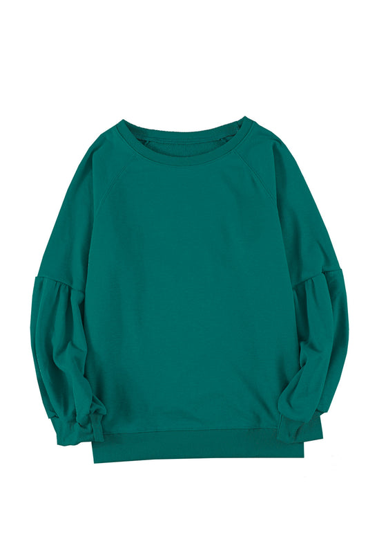 Elevated with timeless appeal, this pullover sweatshirt from Moodz Boutique is crafted from a finely coiffed blend of 57% cotton and 43% polyester. The simple and fashionable design features a sophisticated stitching sleeve and an effortless pullover silhouette, making it the perfect addition to an array of casual, daily, and holiday looks. Elevate any ensemble with this timeless piece, available in striking green.