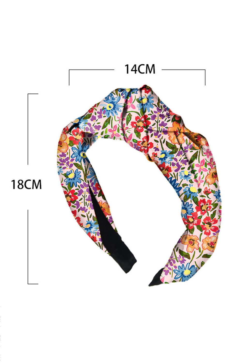 Multicolor Floral Bow Knotted Headband 14*18cm