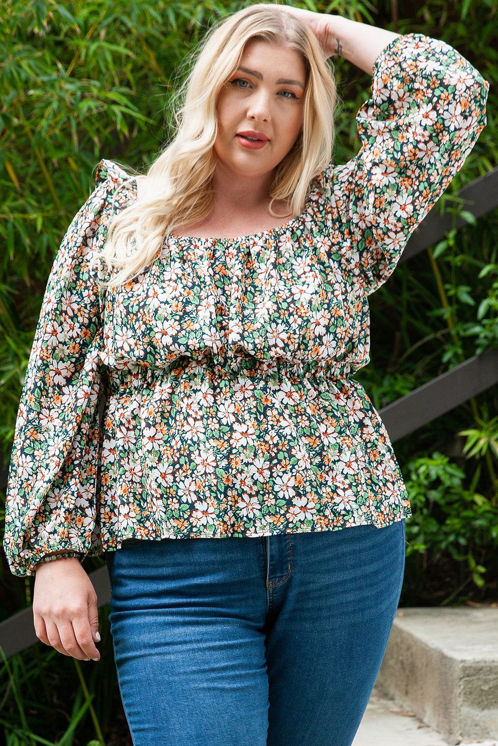 Floral Peplum Top