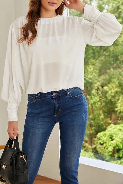 Pleated Loose Blouse