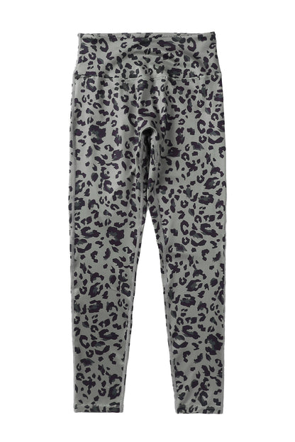 Leggings deportivos con estampado de leopardo