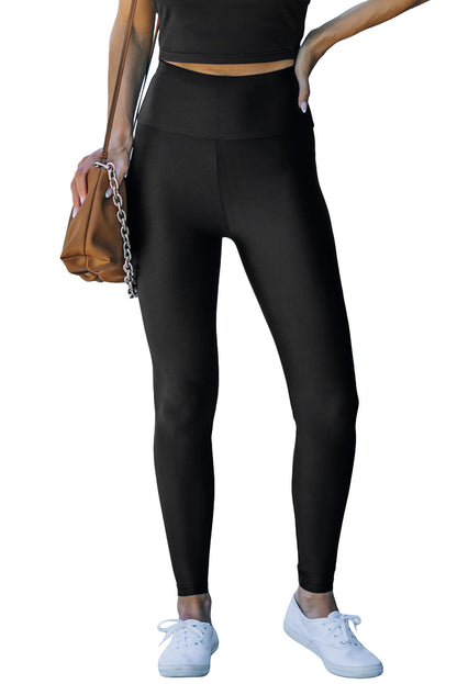 Shape your curves in style with this High Rise Leggings featuring a Waist Cincher! The stretchy fabric has excellent elasticity so you can look fabulous no matter your shape. The high-rise design with a wide waistband hugs you in all the right places, cinching your middle into an enviable hourglass figure. Get ready for compliments when you walk out rocking this Black pair of leggings!