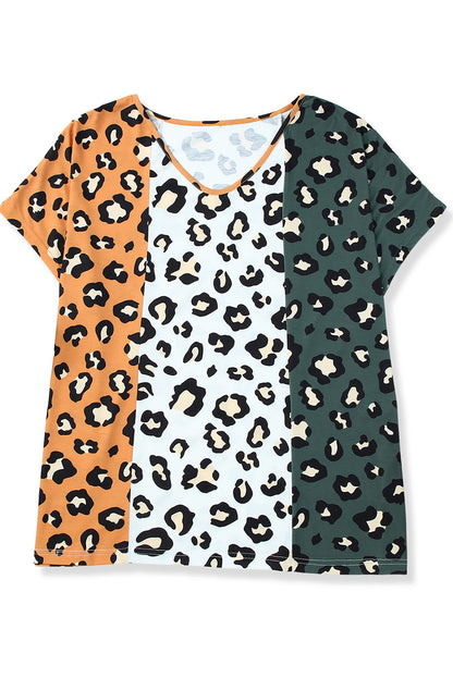 Leopard Contrast T-Shirt