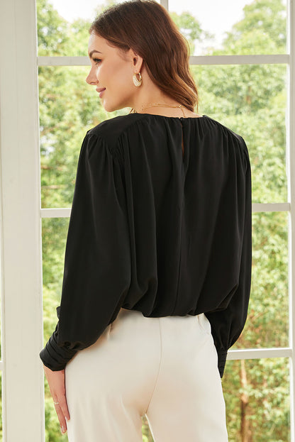 Pleated Loose Blouse