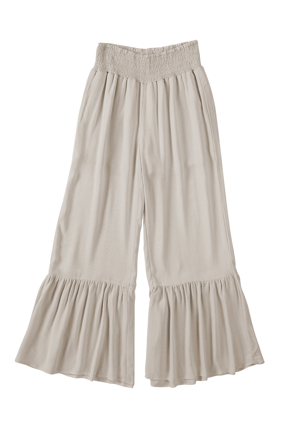 High Waist Ruffled Wide Leg Pants