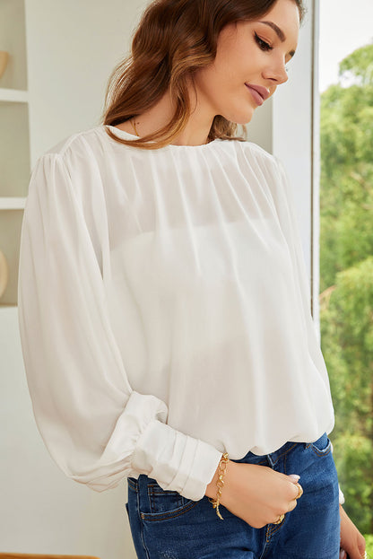 Pleated Loose Blouse