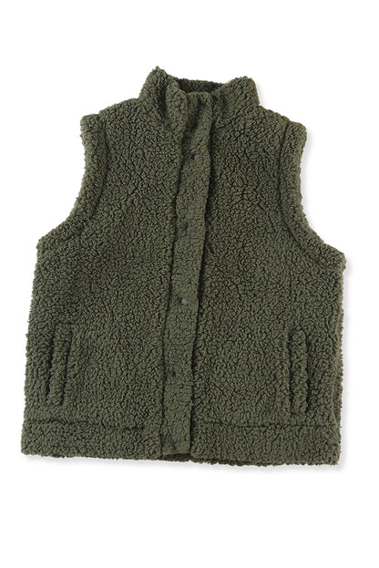 Snap Button Vest Jacket