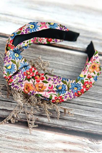 Multicolor Floral Bow Knotted Headband 14*18cm