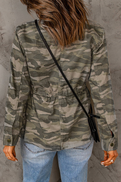 Camo Button-Up Jacket