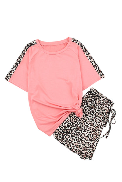 Leopard Top & Short Loungewear Set