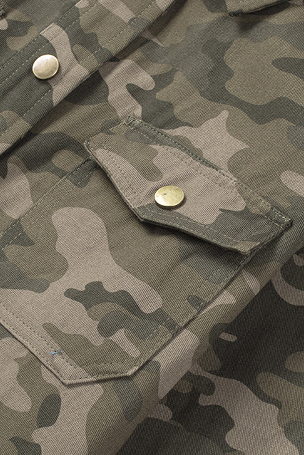 Camo Button-Up Jacket