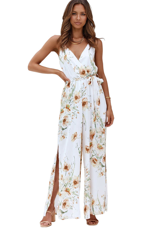 Poppy Print Wide Leg Jumpsuit