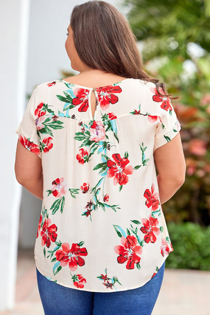 Camiseta con flores