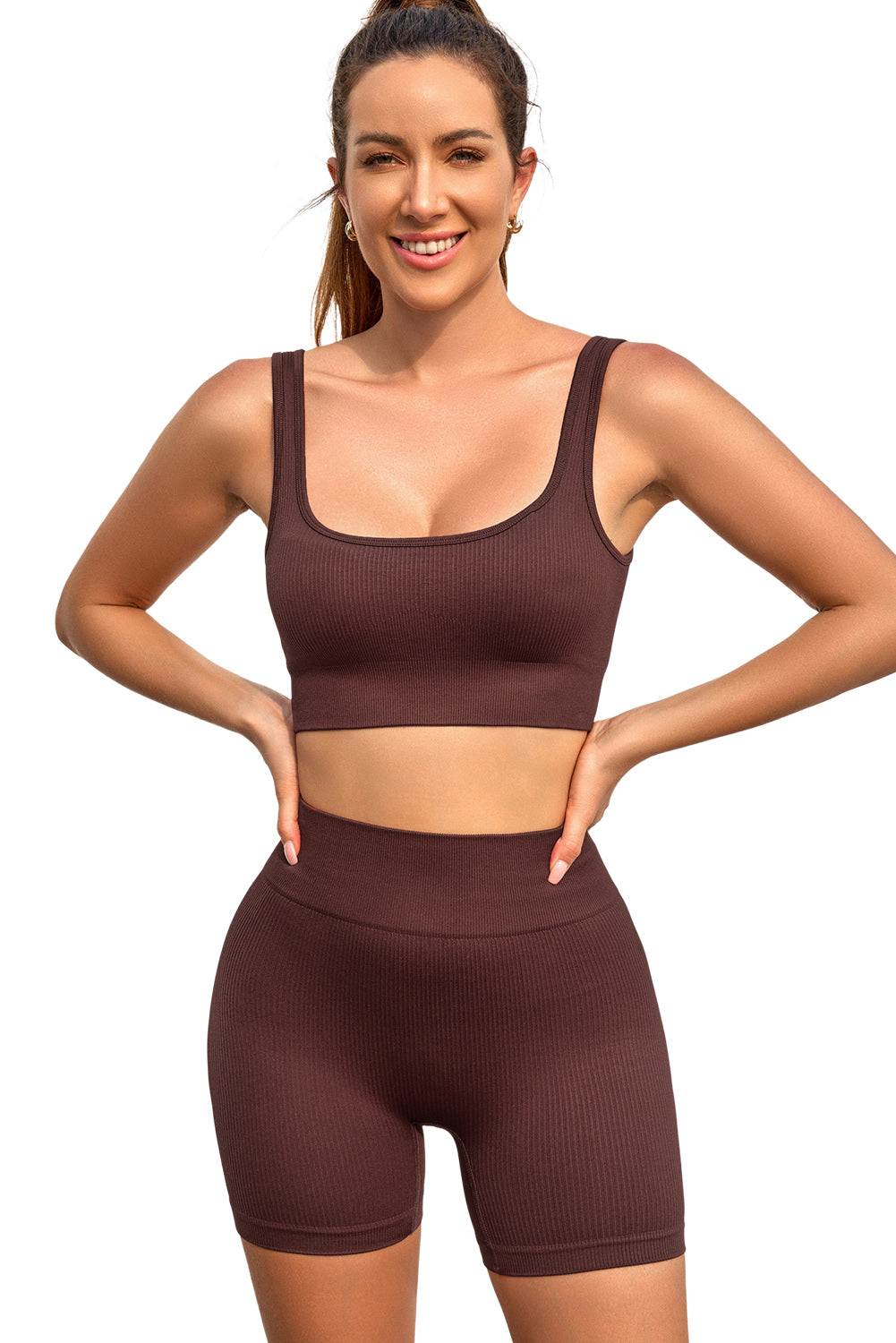 Ribbed Knit Activewear Set