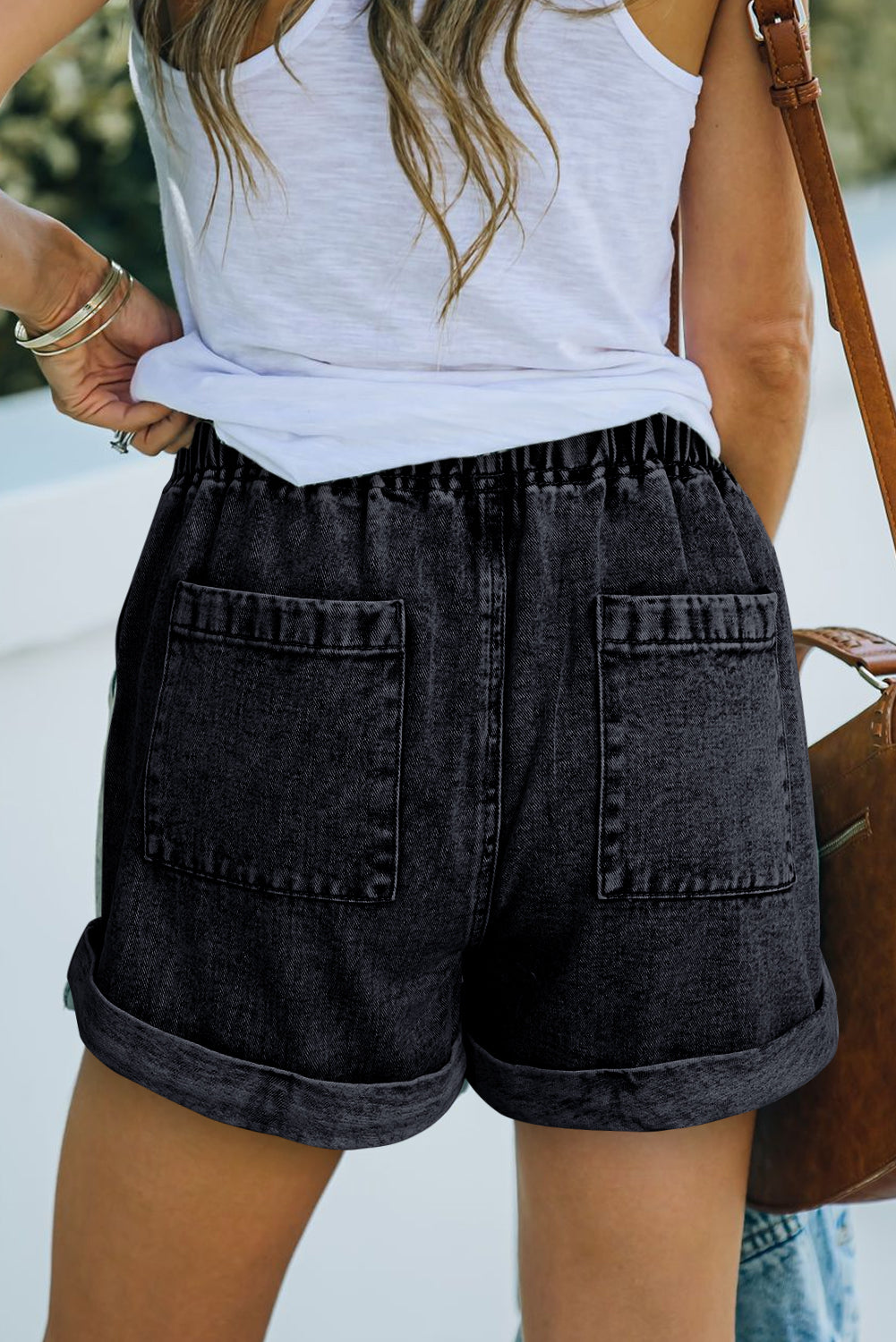 High Waist Denim Shorts