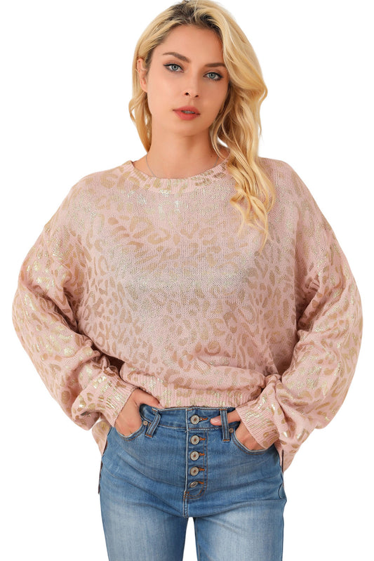 Glitter Puff Sleeve Sweater