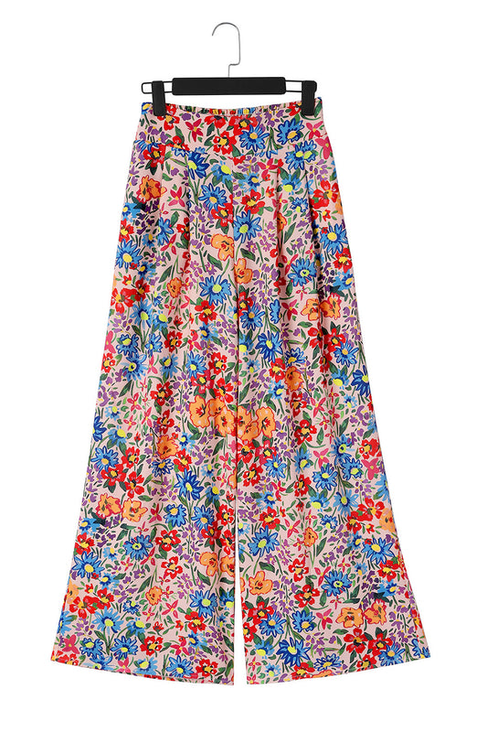 Pantalones oversize con estampado floral