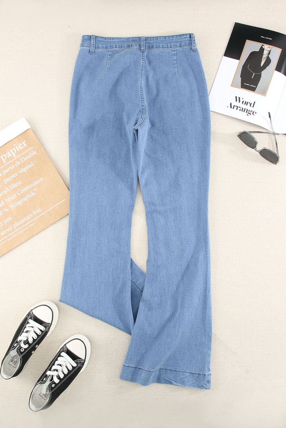 Vintage Casual Flared Jeans