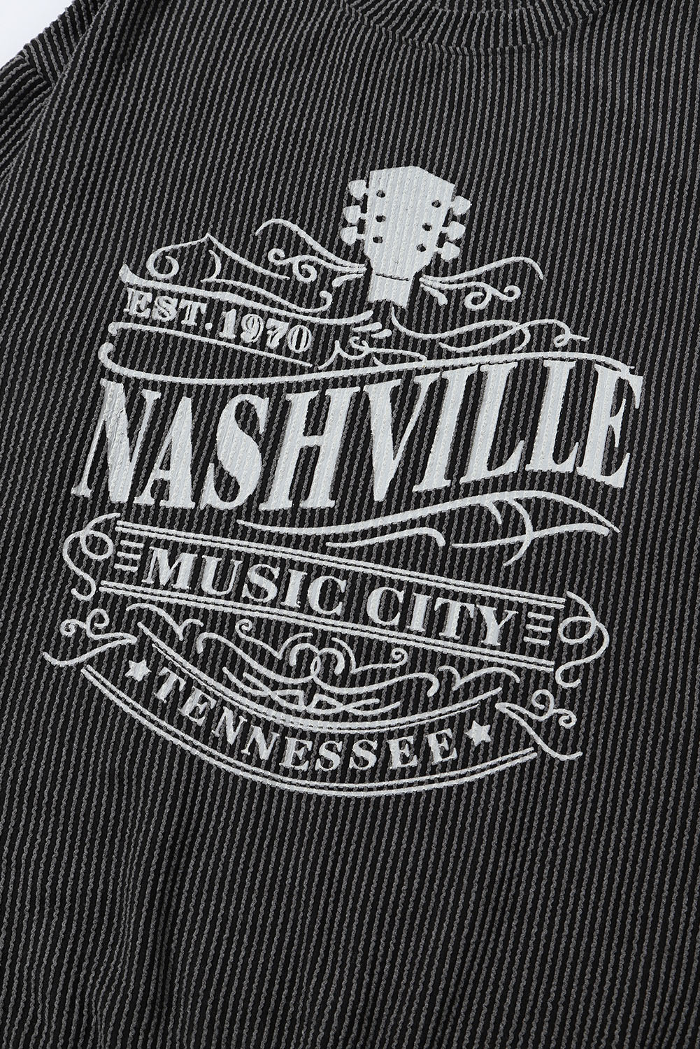 Sudadera con cordón con gráfico de Nashville Music City