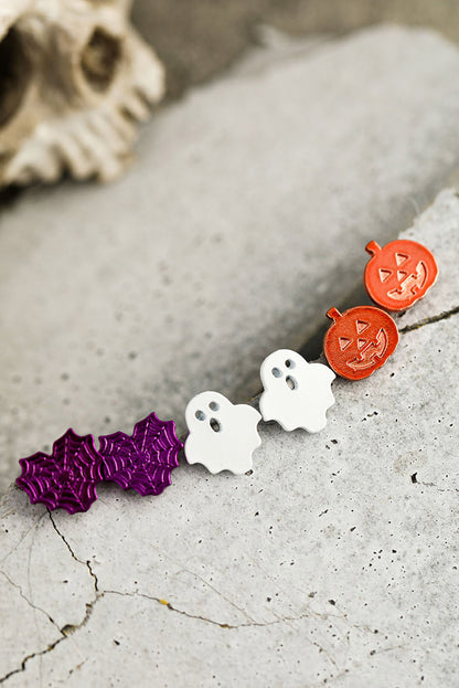 Pendientes con adornos de Halloween multicolor