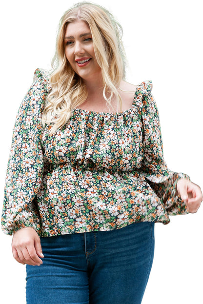 Floral Peplum Top