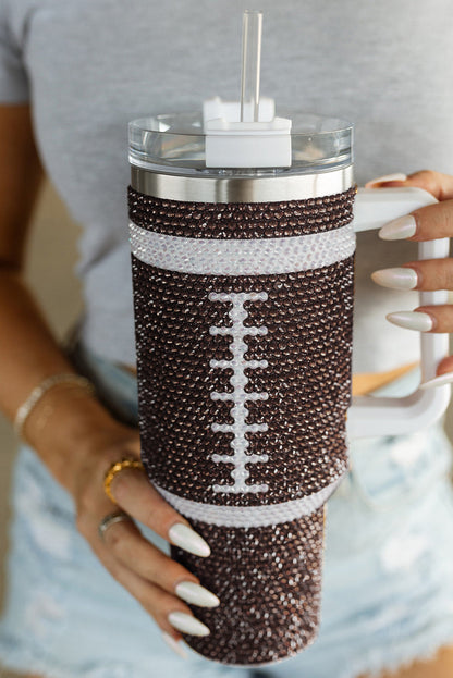 A stunning football motif with captivating rhinestones decorates this Tumbler. Built to last with 304 stainless steel and designed to be the envy of your drinkware set. Keep your cold drinks chilled or hot drinks steaming - the Chestnut Tumbler is the perfect partner for any drink.