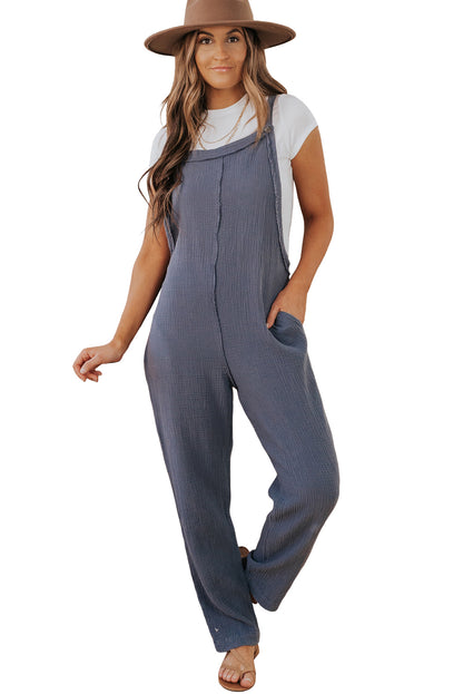 Distressed Trim Jumpsuit