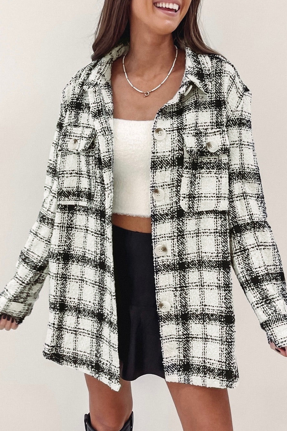 Oversized Plaid Flannel Shacket