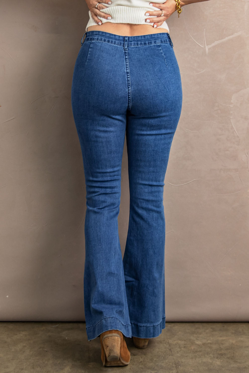 Vintage Casual Flared Jeans