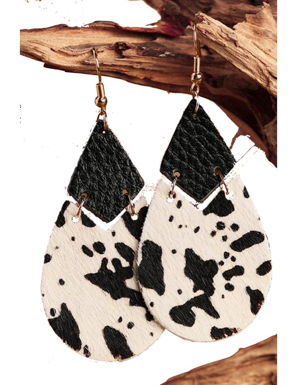 Cowhide Earrings