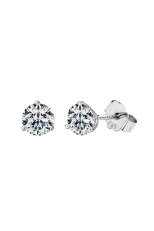 Moissanite 925 Sterling Silver Stud Earrings