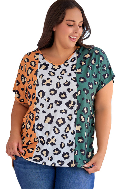 Leopard Contrast T-Shirt