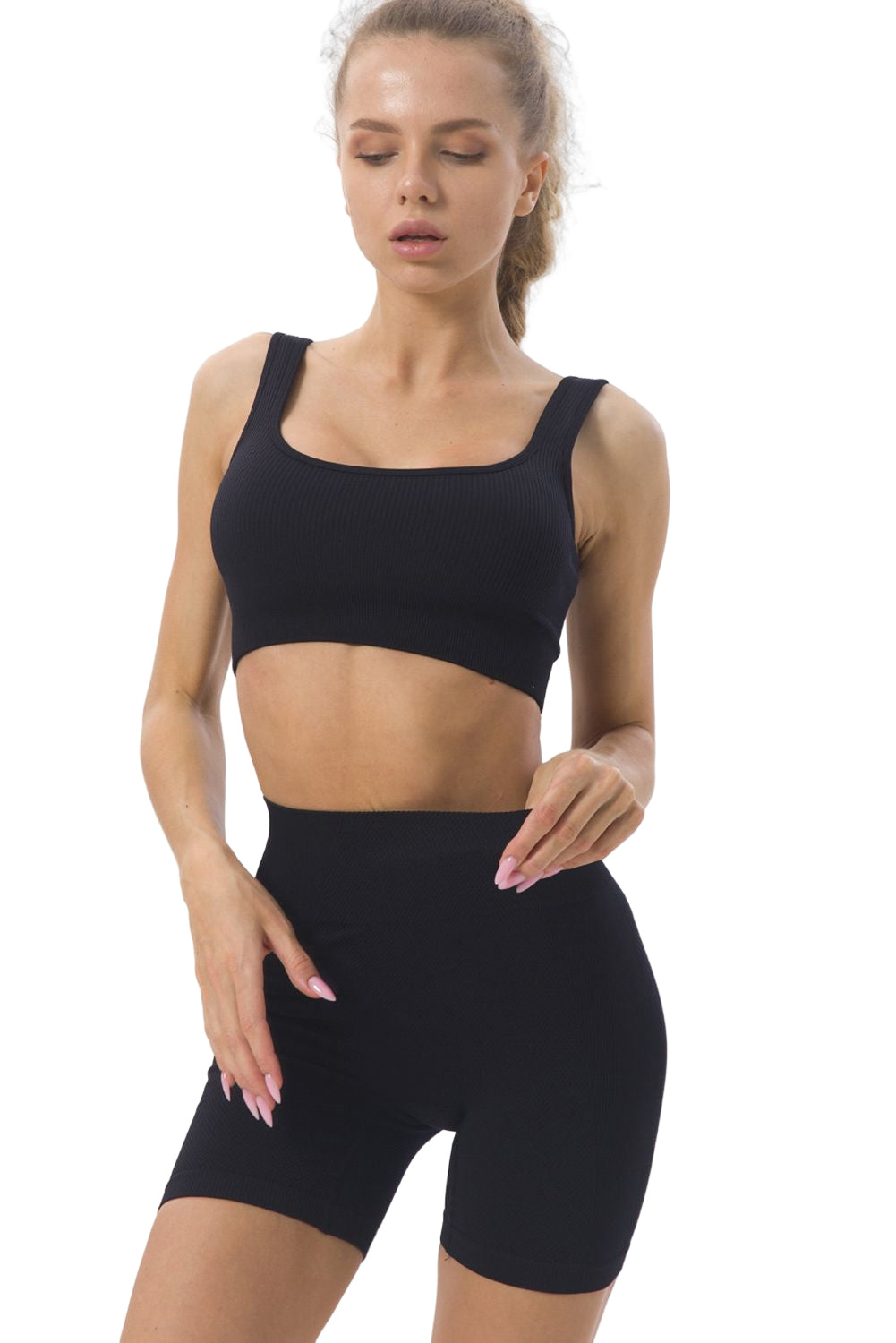 Ribbed Knit Activewear Set