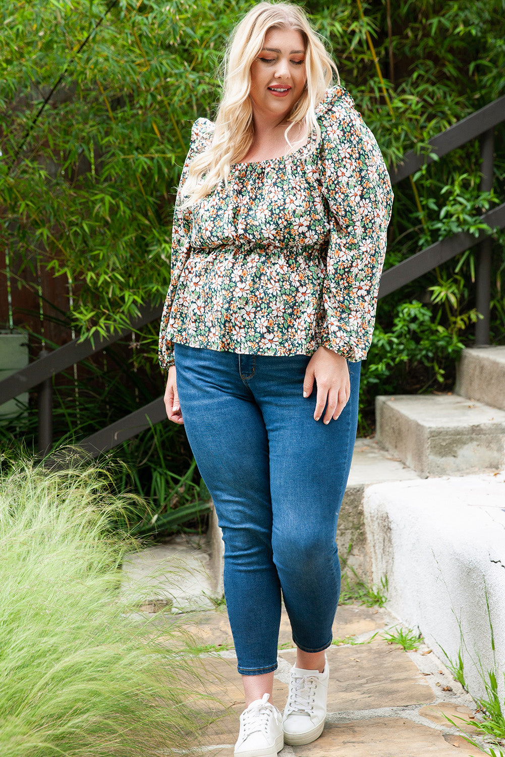 Floral Peplum Top